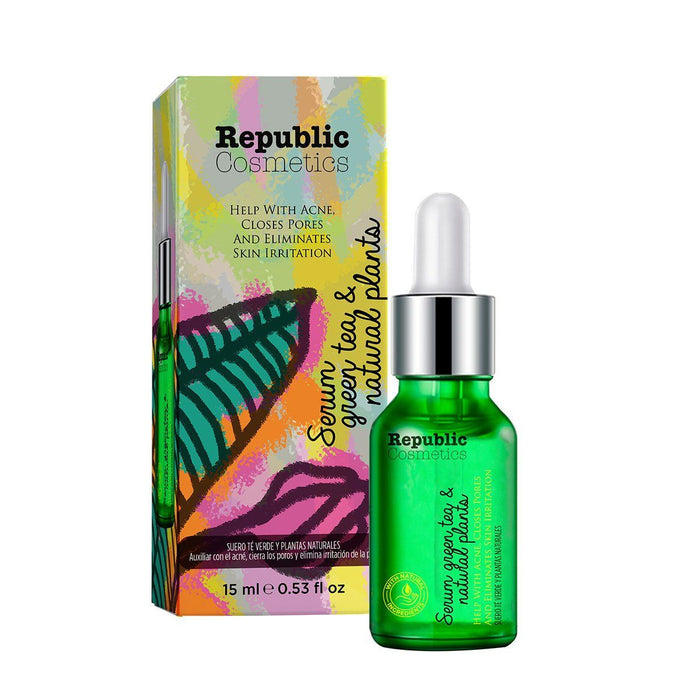 Republic Cosmetics Green tea with natural leaves serum