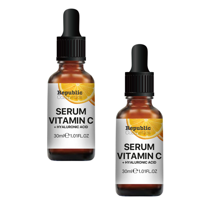 Republic Cosmetics 2 pcs Vitamin C + Hyaluronic Acid Serum